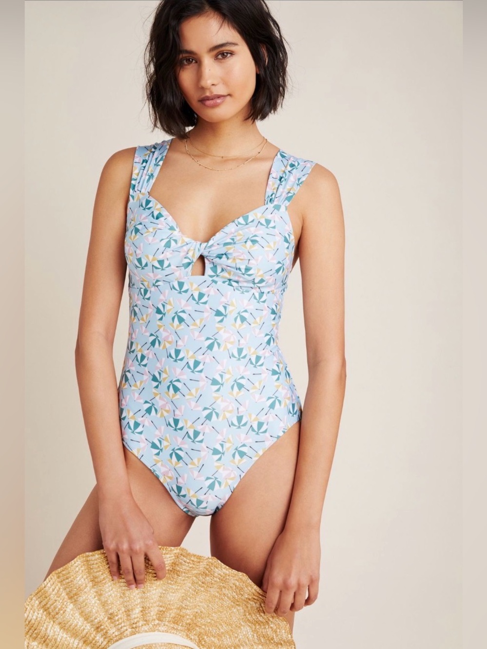 ✨ Anthropologie Rion Twist-Front One-Piece Swimsuit Sz 1X